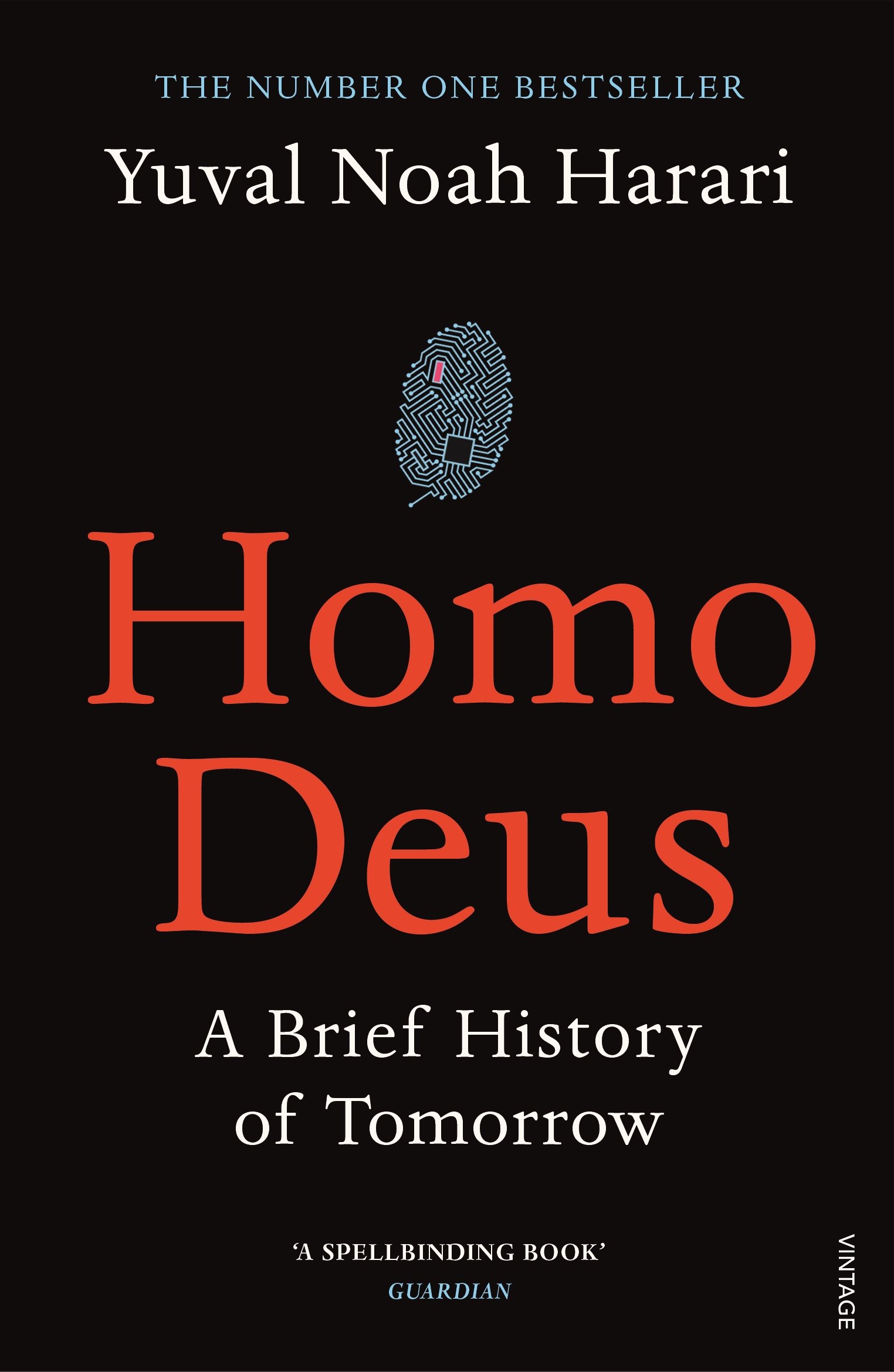 The cover of Homo Deus by Yuval Harari