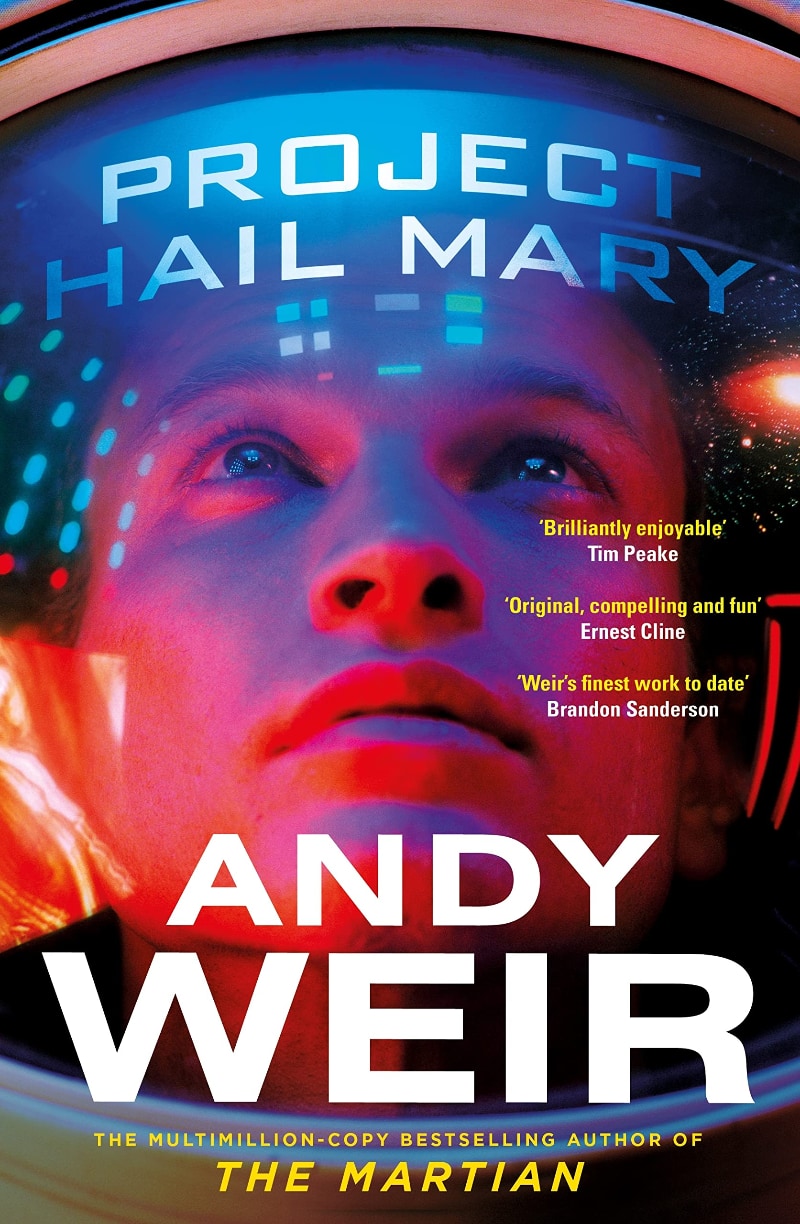 The cover of Project Hail Mary by Andy Weir