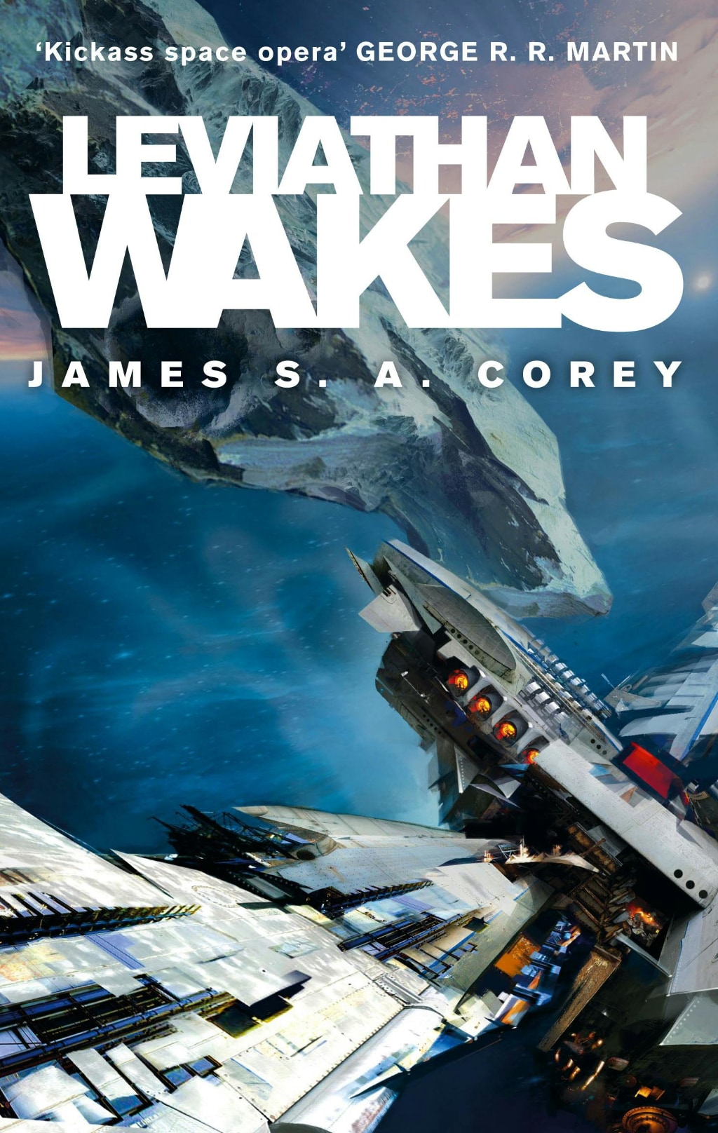 The cover of Leviathan Wakes by James S. A. Corey